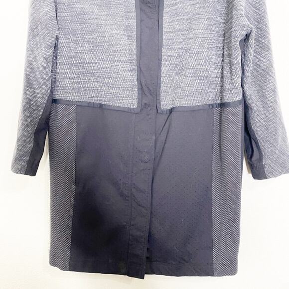 lululemon cacoon car coat black grey long jacket size small - Picture 4 of 9
